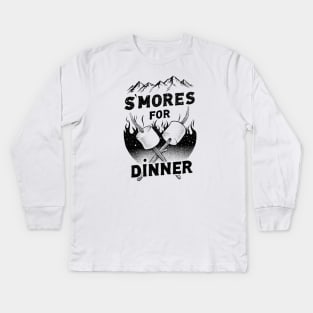 S'MORES FOR DINNER Kids Long Sleeve T-Shirt